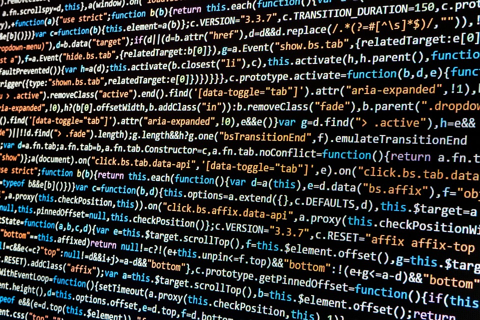 Computer code on a screen for a Docker tutorial for beginners