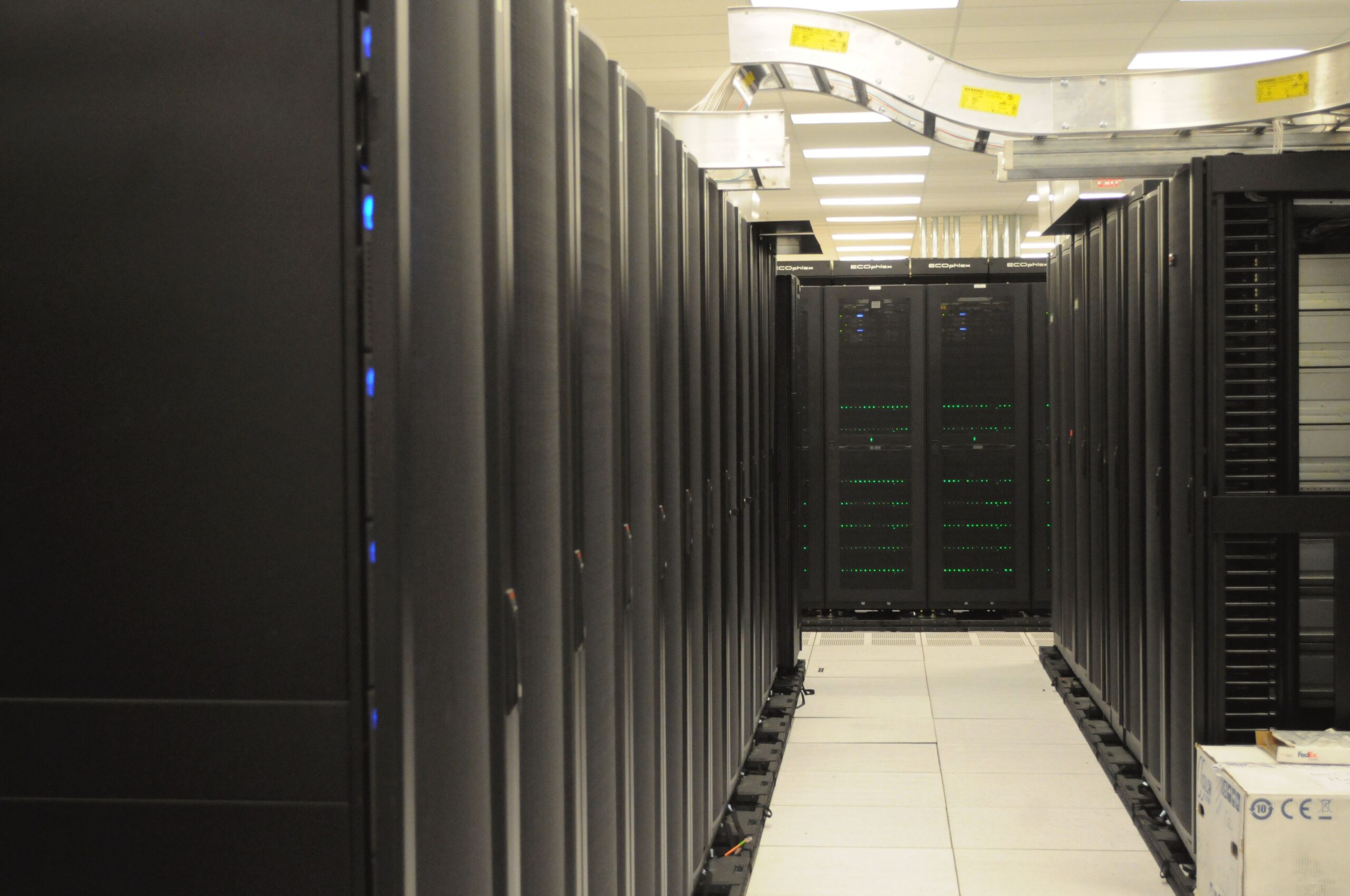 Server racks in a data center used as a hero image for a WordPress on ARM VPS with Docker guide